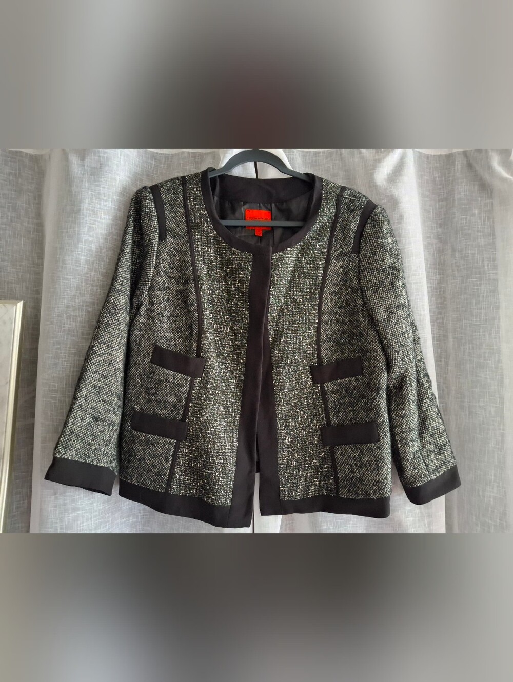 Narciso Rodriguez For Design Tweed Blazer Size XL